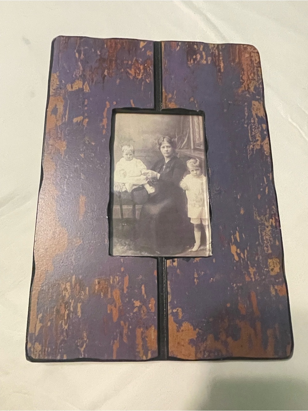 Royal Madrid Indigo Distressed Wood Picture Frame